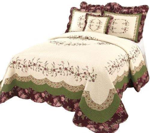 Modern Heirloom Brooke Bedspread Ivory/Green