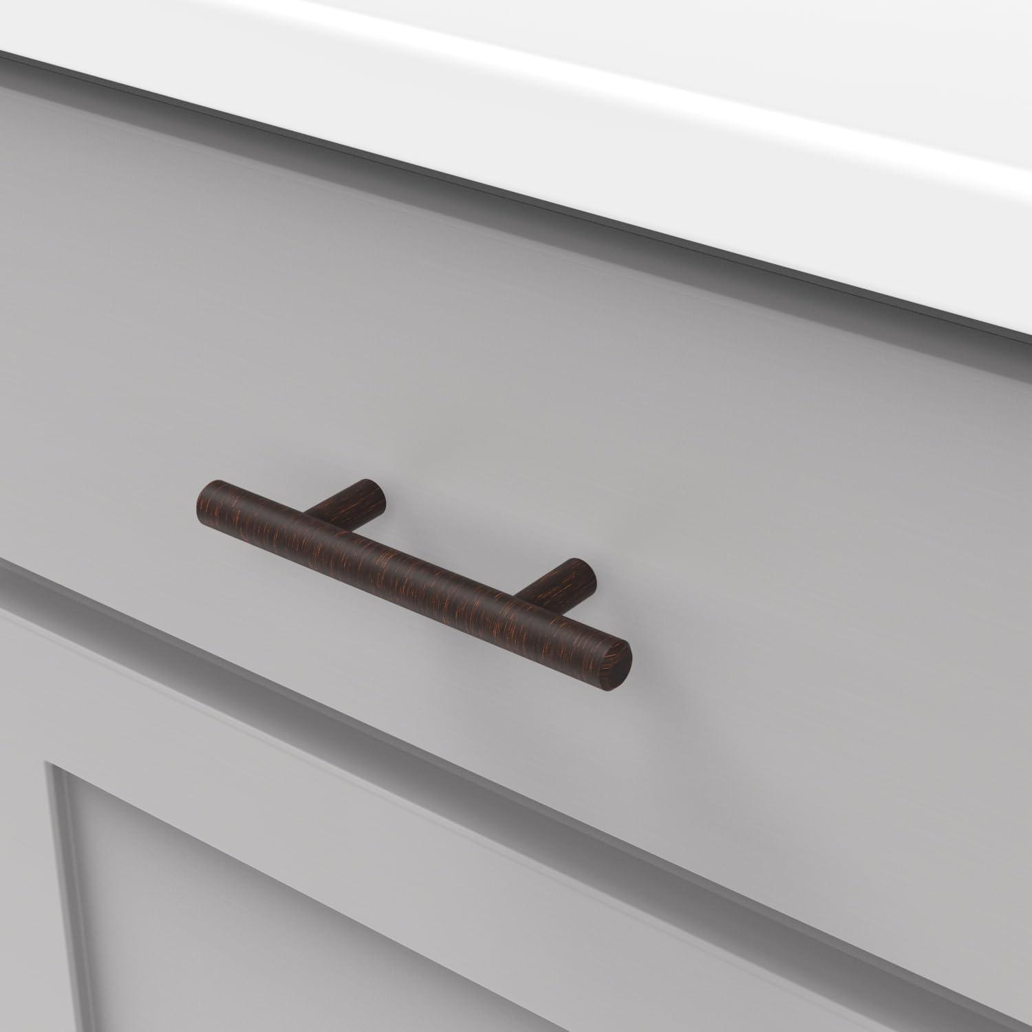 Bar Pull Kitchen Cabinet Handles, Solid Core Drawer Pulls for Cabinet Doors, 2-1/2" (64mm)