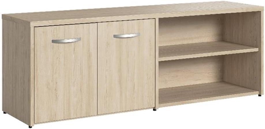 Bush Business Furniture Studio C Low Storage Cabinet with Doors and Shelves