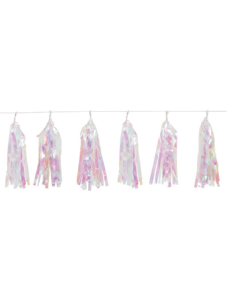 Foil Tassel Garland, 9ft, Iridescent, 1ct