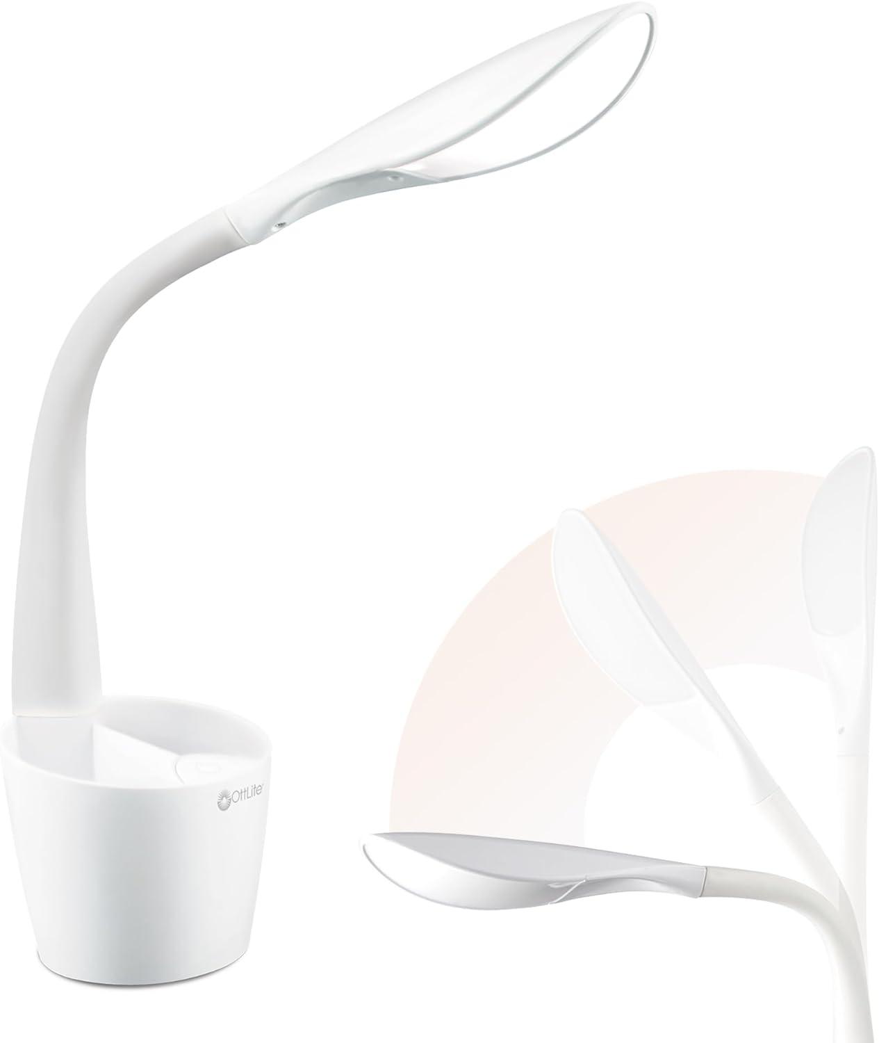 OttLite OttLite LED Desk Space Organizer Lamp, 4 Brightness Levels, Touch Controls, Flexible Neck Height