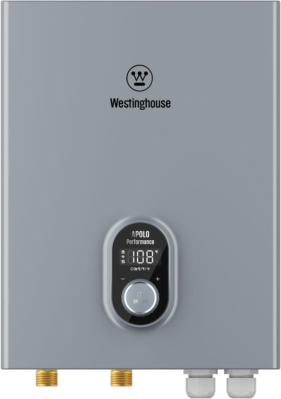 Westinghouse Apolo Performance 27 kW 6.3 GPM 240-Volt Smart WiFi Control Tankless Electric Water Heater