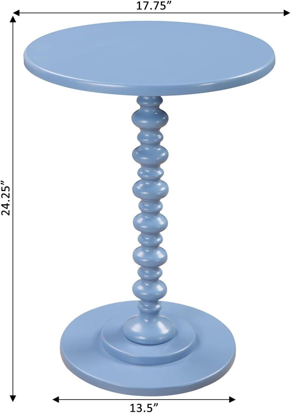 TiaGOC Palm Beach Spindle Table, Blue