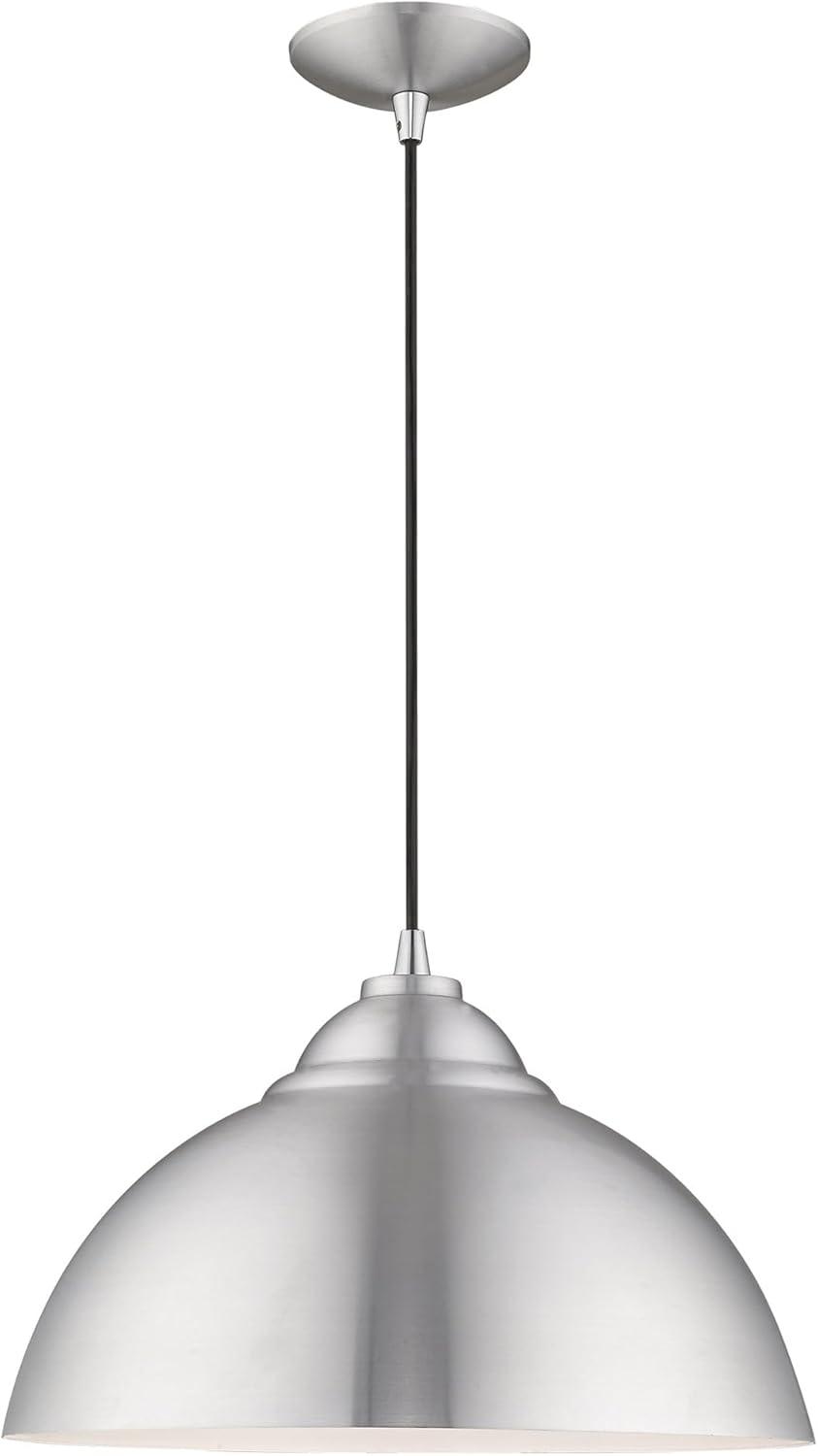 Livex Lighting Metal Shade 1 - Light Chandelier in  Black