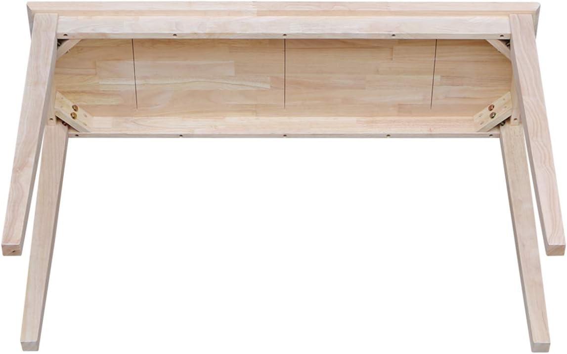 International Concepts 48" Shaker Table Unfinished: Hardwood Entryway Furniture, Spot Clean, No Warranty