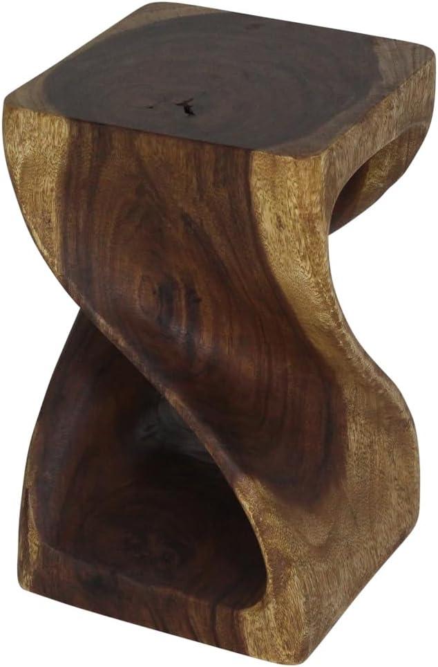 Haussmann ® Original Wood Twist Stool 10 X 10 X 16 In High Walnut Oil - 10" x 10" x 16"