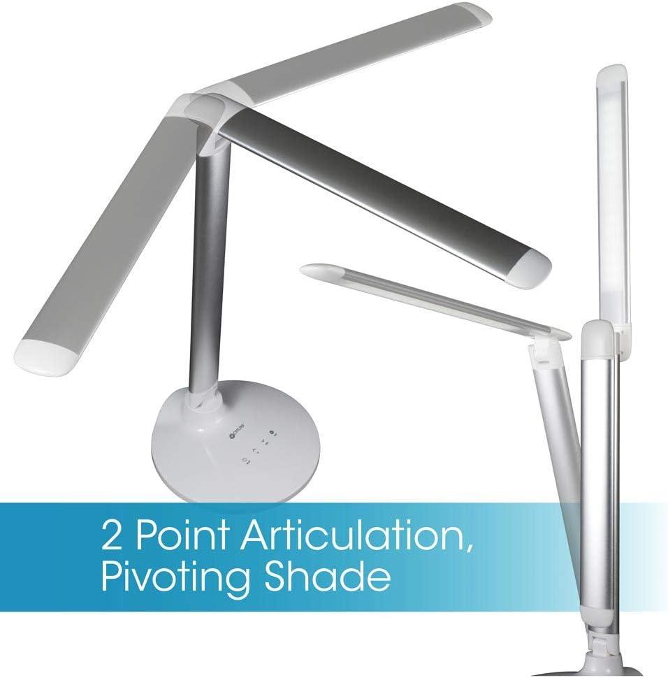 OttLite OttLite Command LED Desk Lamp with Voice Assist - Google Home and Amazon Alexa Compatible, USB
