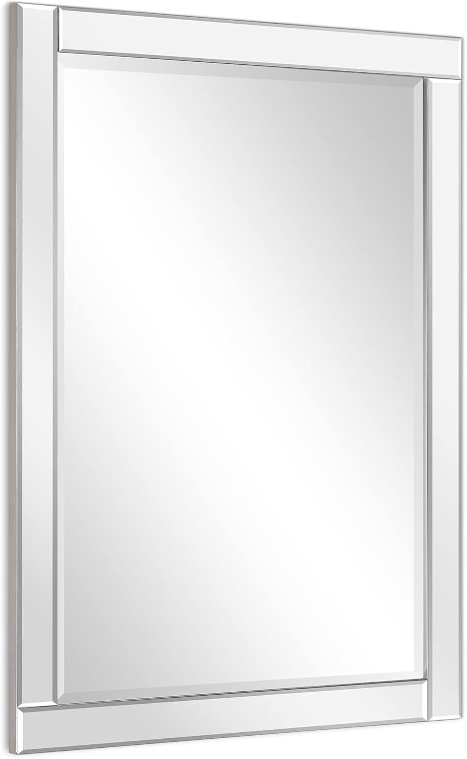 Empire Art Direct  Moderno Beveled Rectangle Wall Mirror
