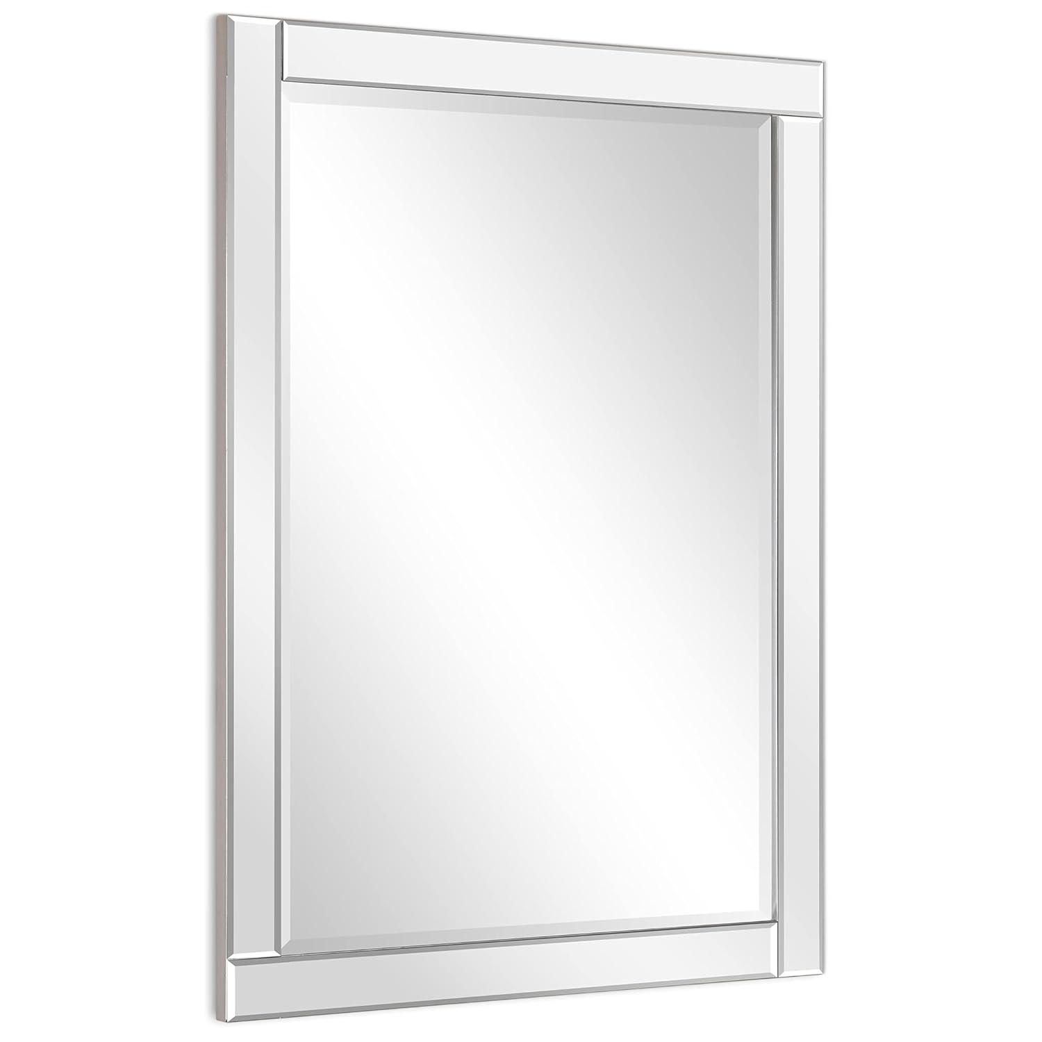 Empire Art Direct  Moderno Beveled Rectangle Wall Mirror