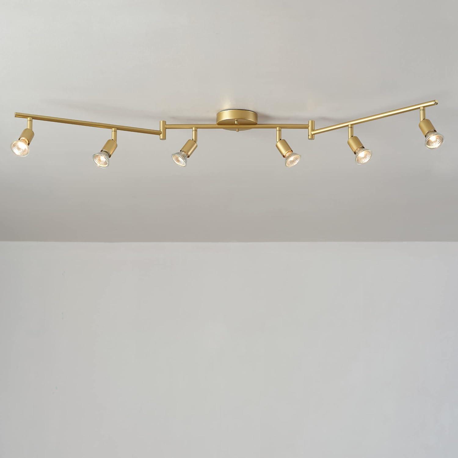 Globe Electric Company 47.2'' 6 -Light Swing Arm Track Track Kit with Dimmable and Adjustable Head