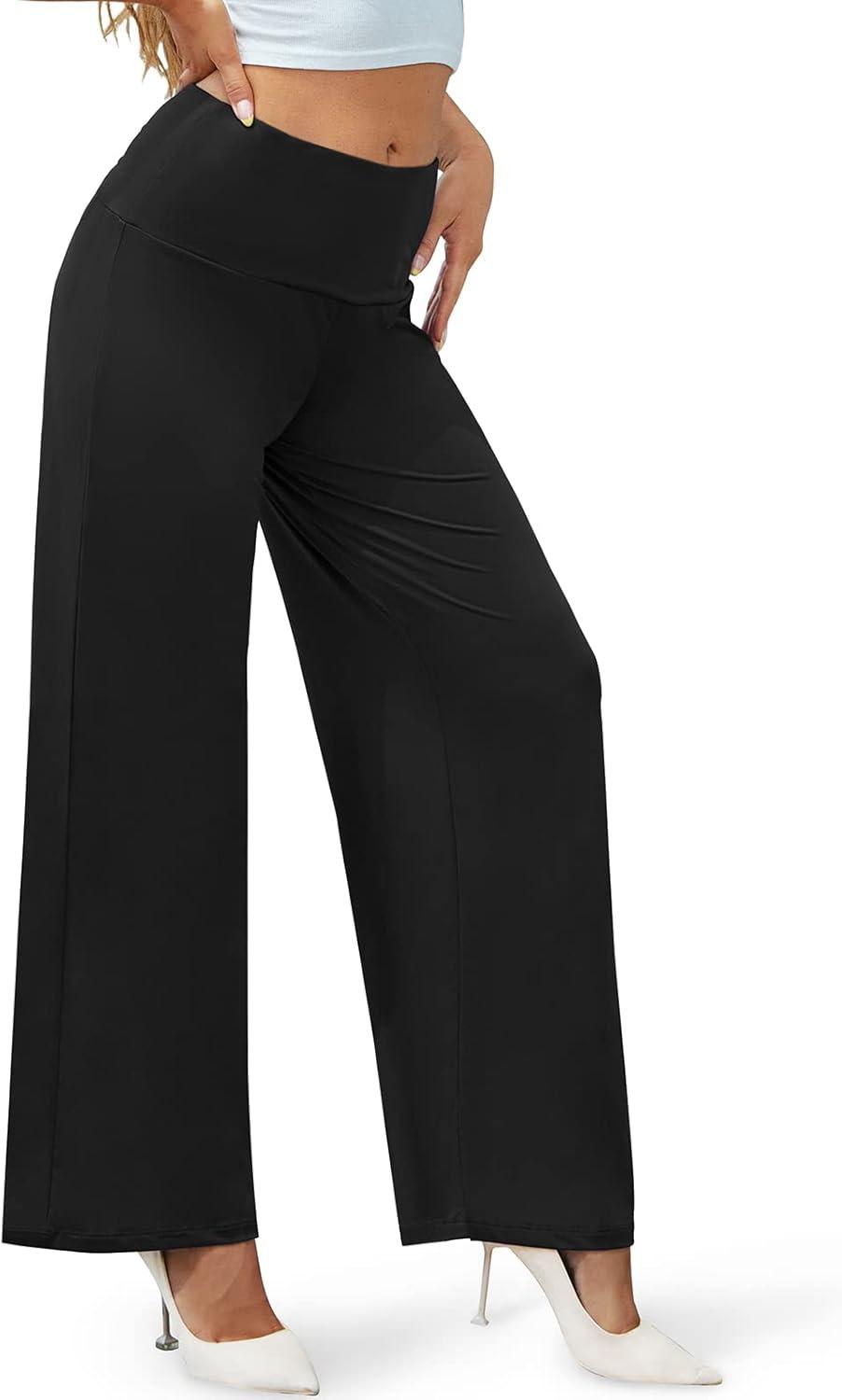 Arolina Women's Stretchy Wide Leg Palazzo Lounge Pants with Pockets Casual Comfy High Waist Palazzo Pants for Women Dressy