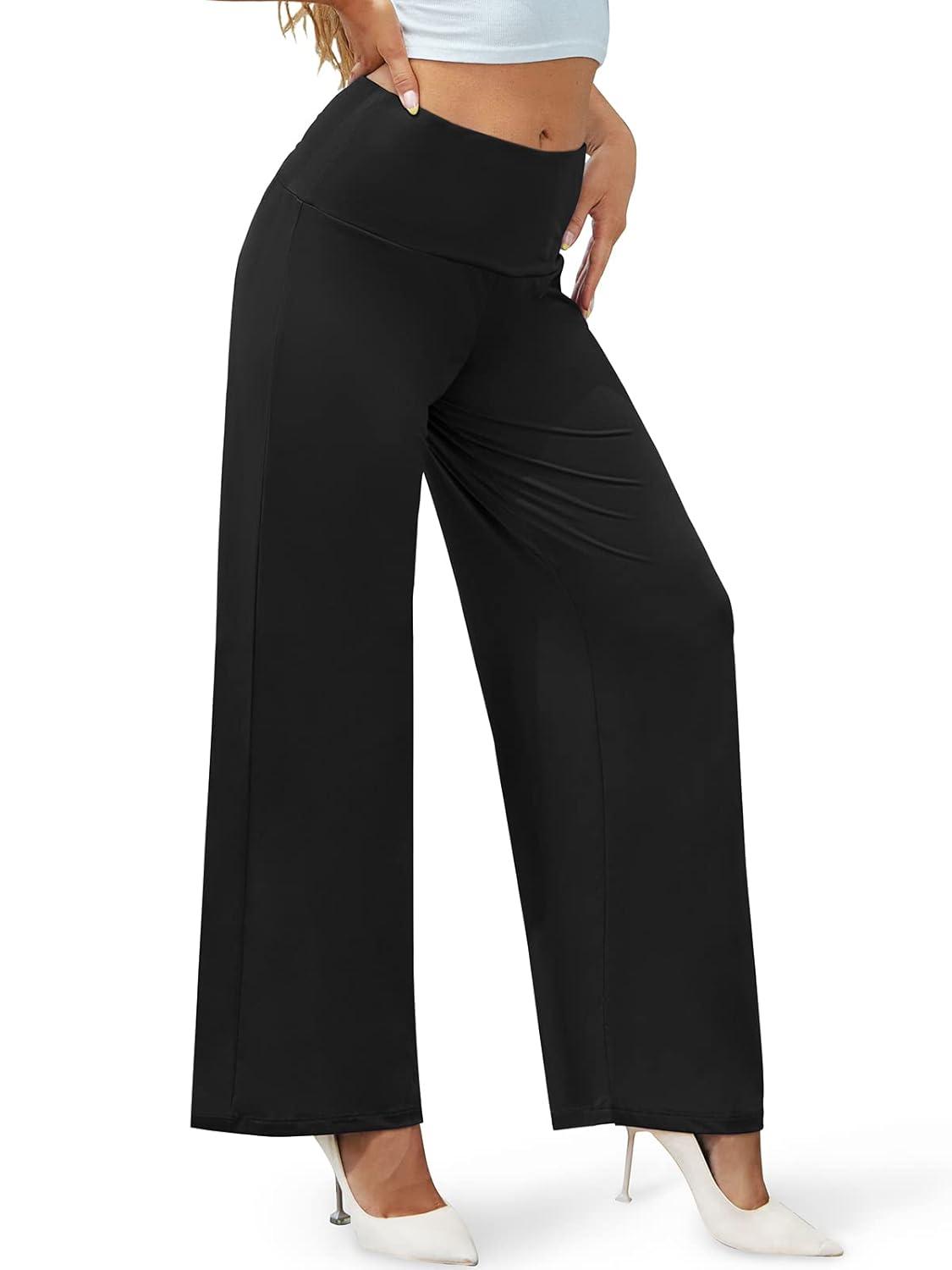 Arolina Women's Stretchy Wide Leg Palazzo Lounge Pants with Pockets Casual Comfy High Waist Palazzo Pants for Women Dressy