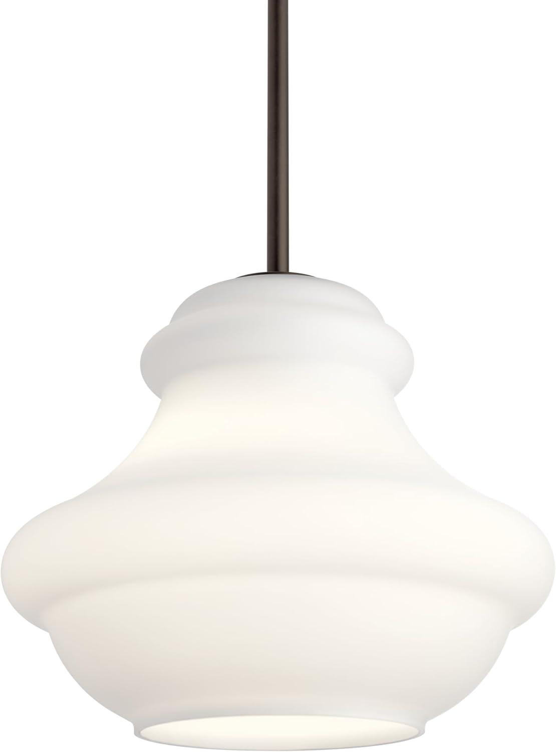 Everly 10.25" 1 Light Schoolhouse Pendant Clear Glass Chrome