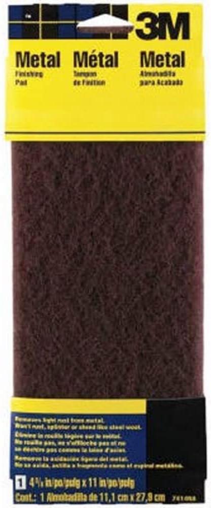 Maroon Medium Grit Metal Finishing Hand Sanding Pad