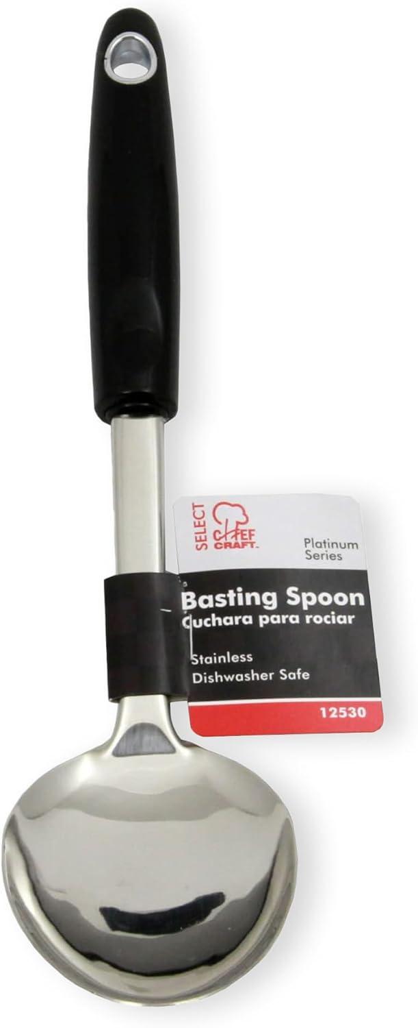 Chef Craft Heavy Duty Basting Spoon, 12 Inch, Stainless Steel