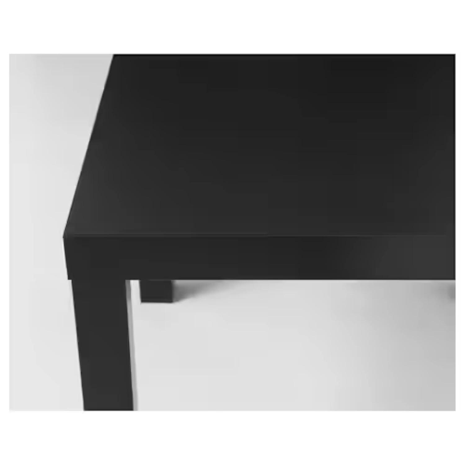End Side Table with Classic Design, Bed Side Table, End Table, Light Weight Easy Assemble, Small Square Table for Office, Living Room, Black, 21 5/8" x 21 5/8" x 17 3/4"