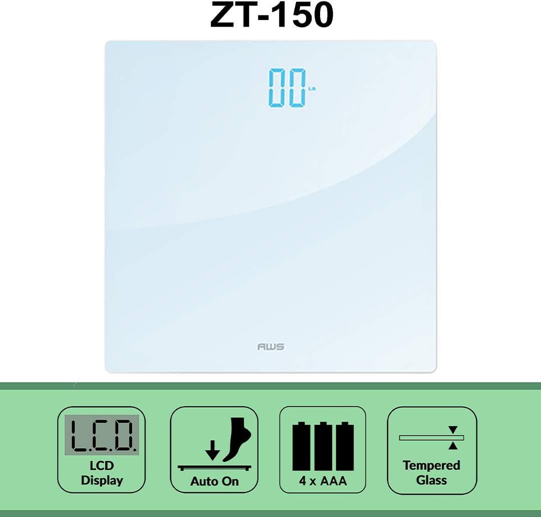 American Weigh Scales Digital Glass Bathroom Scale