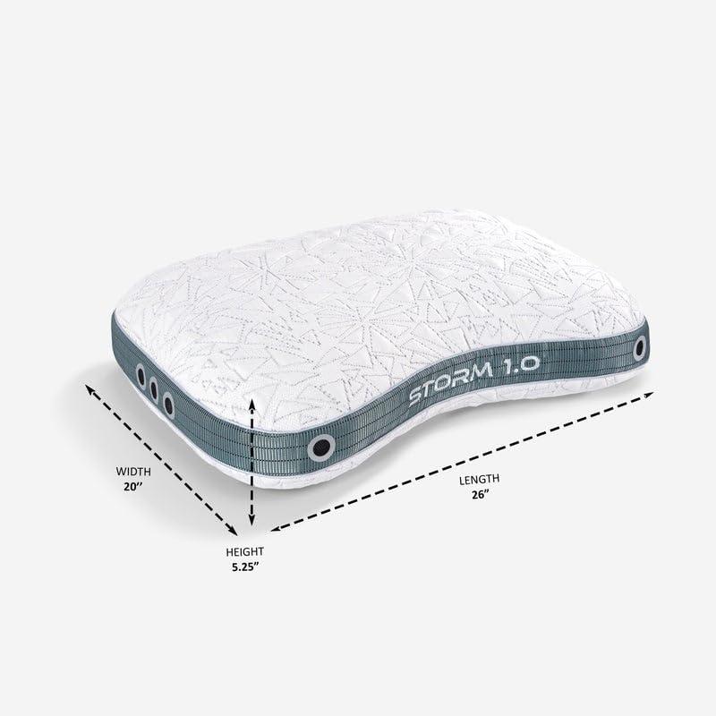 Bedgear Bedgear Storm Cuddle Curve Performance Cooling Pillow for Side Sleepers- Medium Firmness