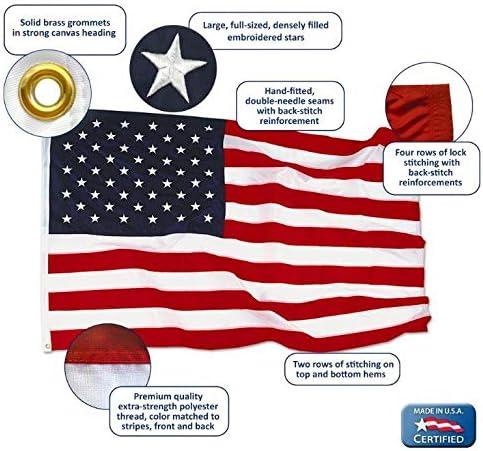 Annin Flagmakers 215211 Spinning Estate Flag Set