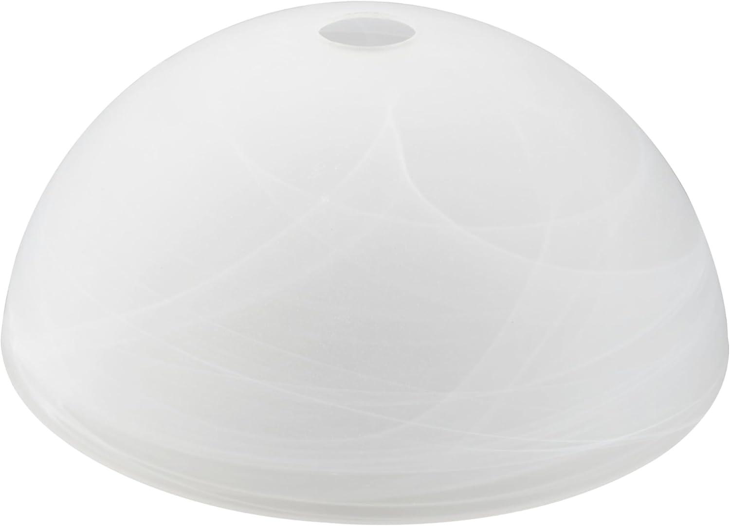 Aspen Creative 23516-21,Albaster Glass Shade for Medium Base Socket Torchiere Lamp, Swag Lamp and Pendant,13" Diameter x 5-3/4" High.