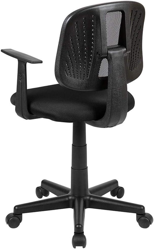 Flash Furniture Flash Fundamentals Mid-Back Mesh Swivel Task Office Chair with Pivot Back and Arms