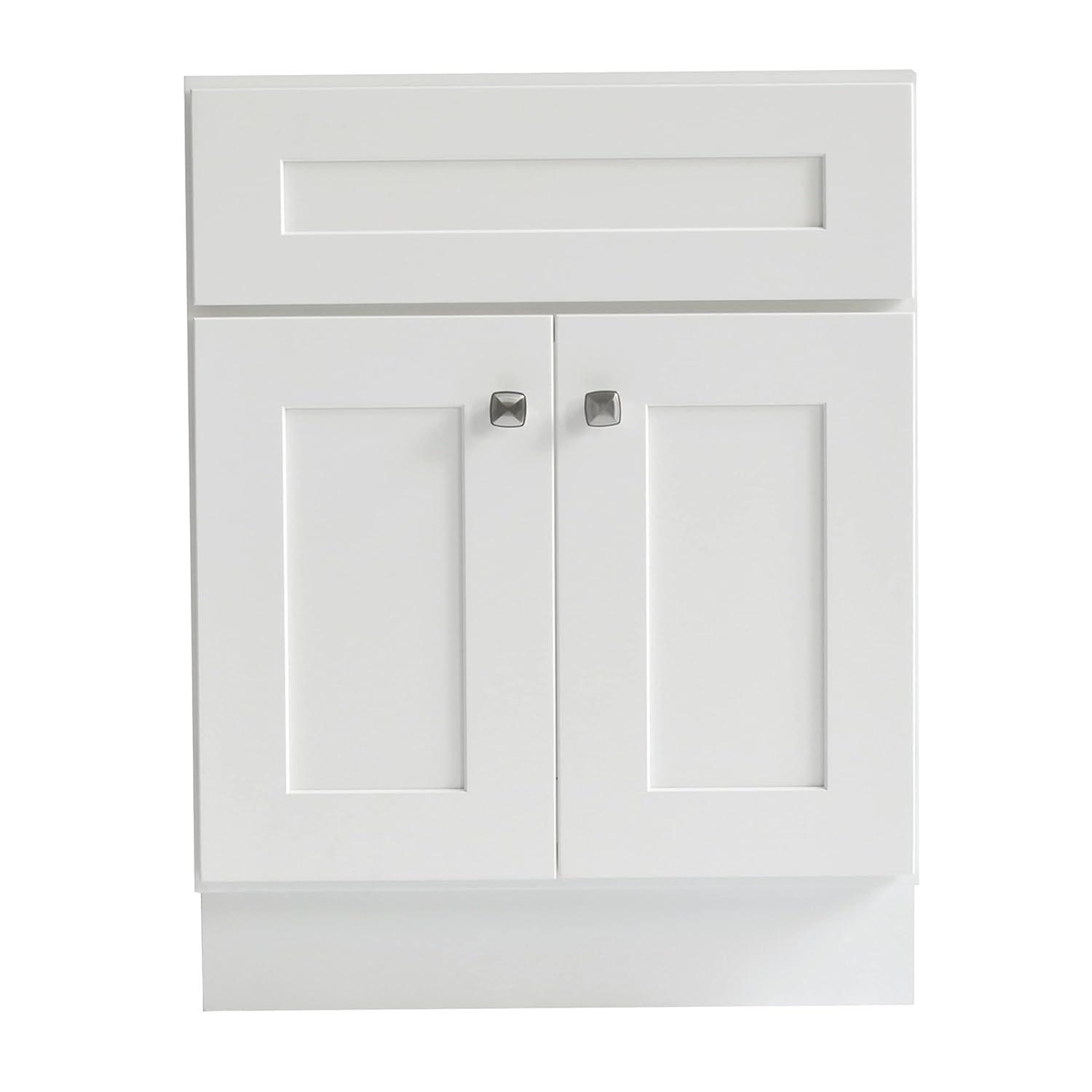 Design House Brookings 24 Inch Bathroom Vanity, Ready to Assemble, Solid Wood, Sherwin Williams – Design House, 587063
