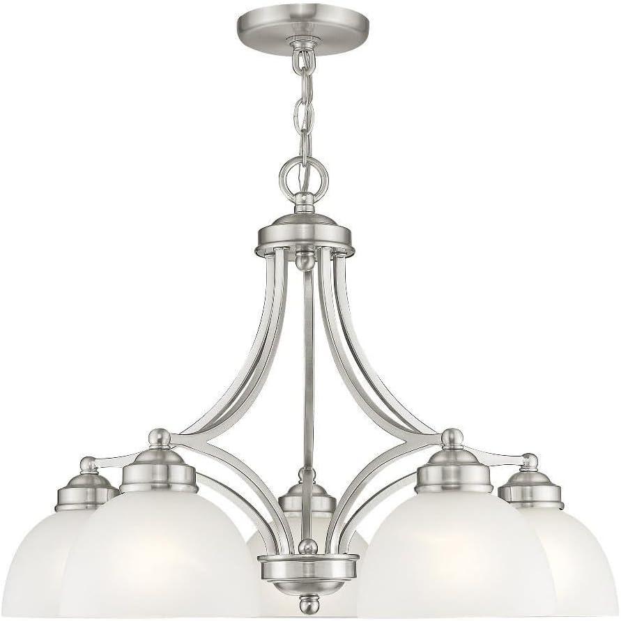 Livex Lighting Somerset 5 - Light Chandelier in  Brushed Nickel