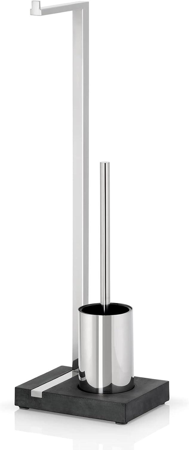 Blomus MENOTO Free Standing Toilet Brush and Paper Holder Set