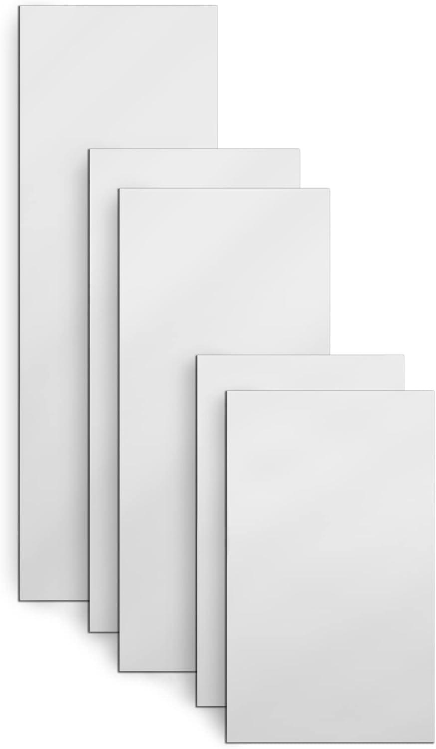 Americanflat Adhesive Mirror Tiles - Peel and Stick Mirrors for Wall - Frameless Round Mirrors for Bedroom and Living Room Décor