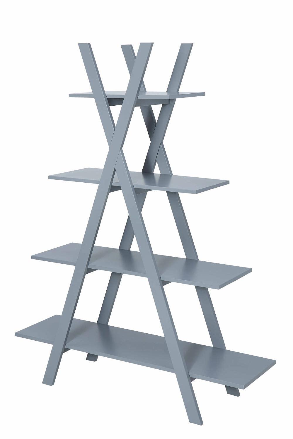 Oxford A Frame Bookshelf, Gray