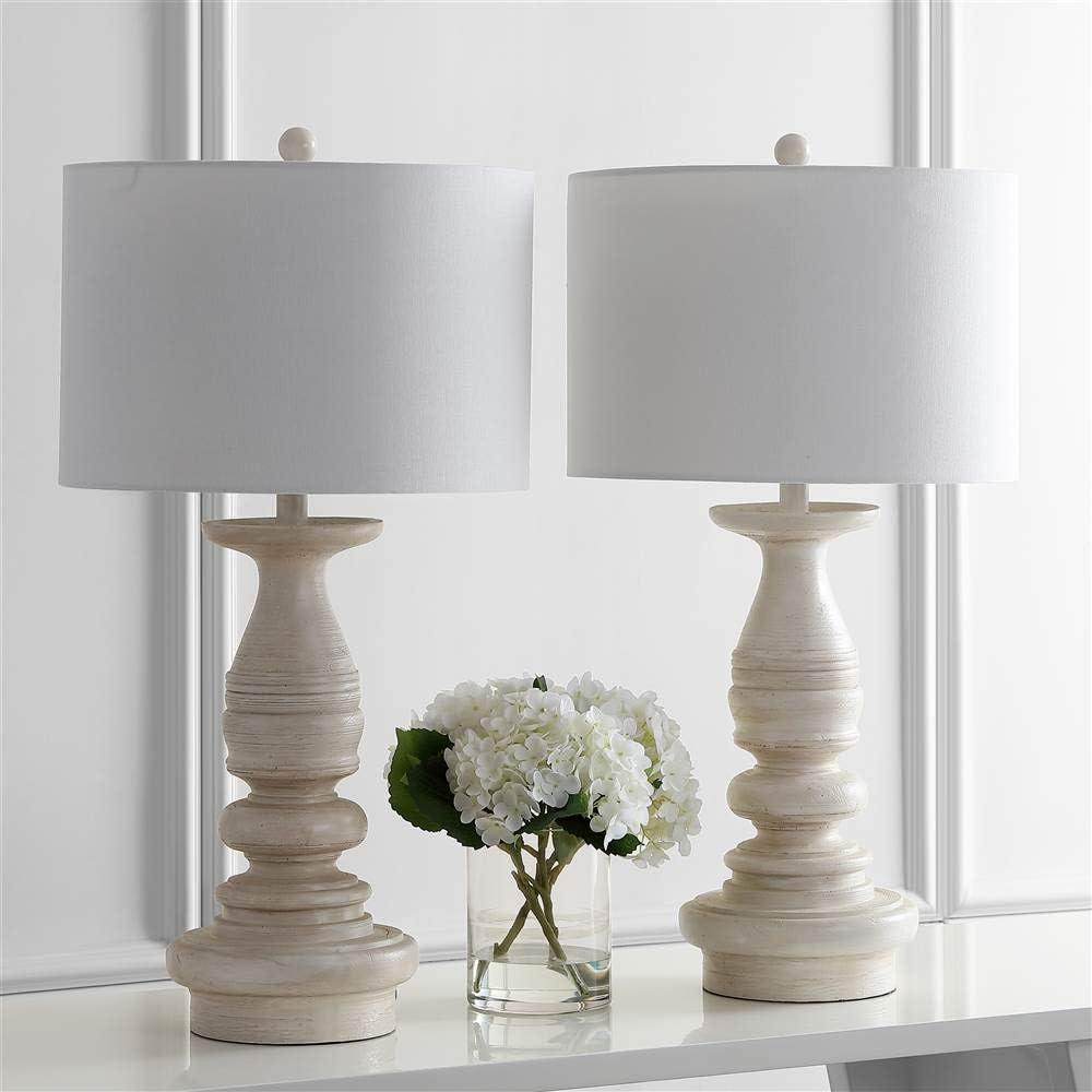 Jareth Table Lamp (Set of 2) - White Wash - Safavieh.