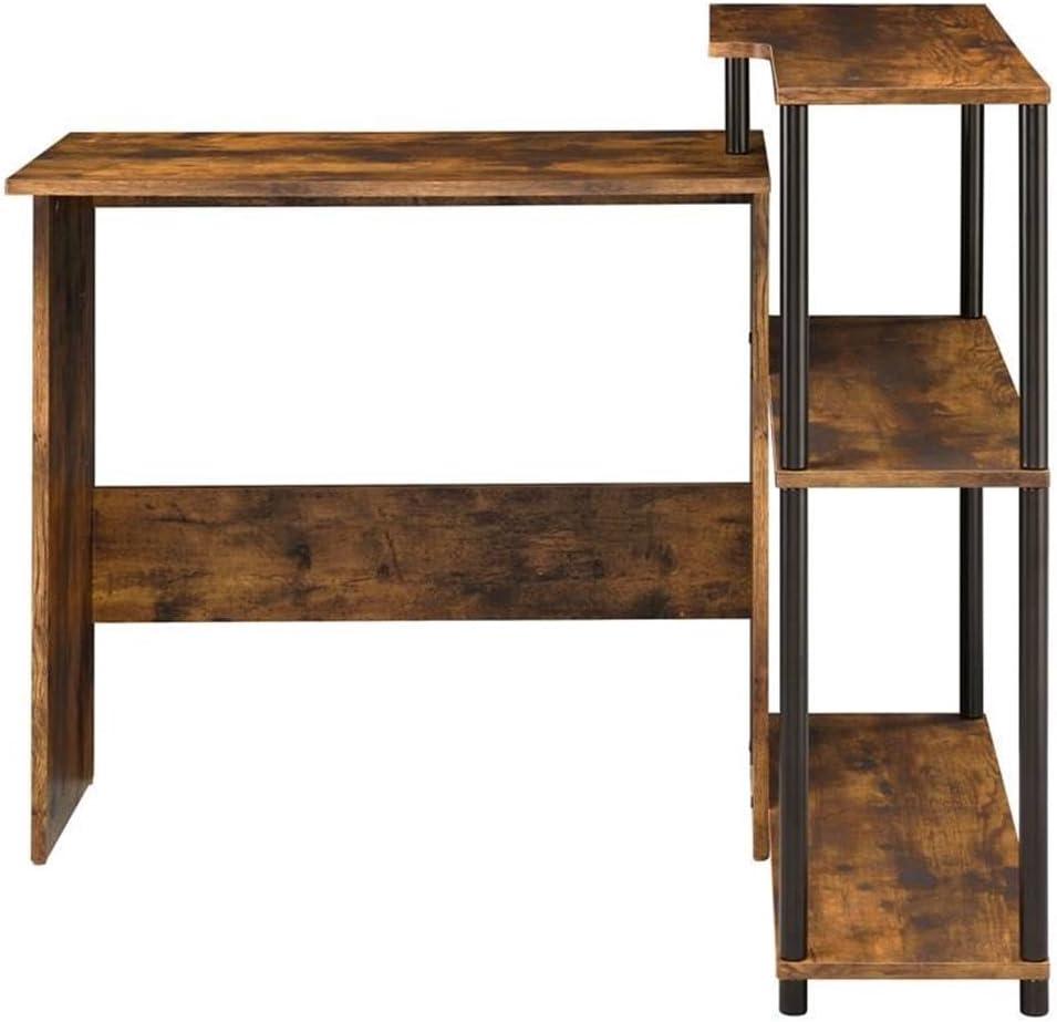 ACME Ievi Writing Desk in Weathered Oak and Black