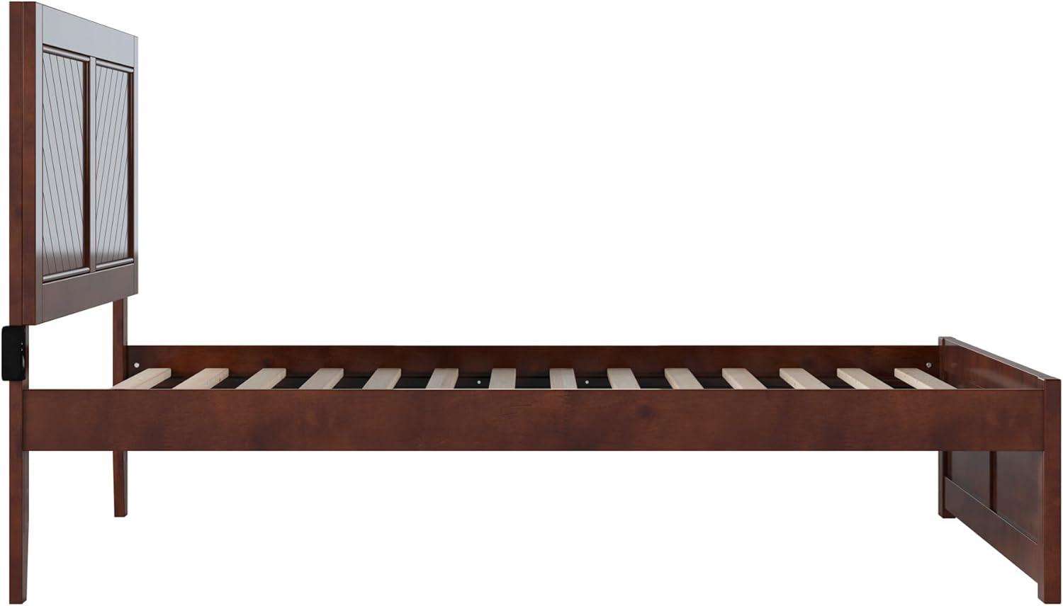 AFI Canyon Walnut Solid Wood Platform Bed with Matching Footboard, King