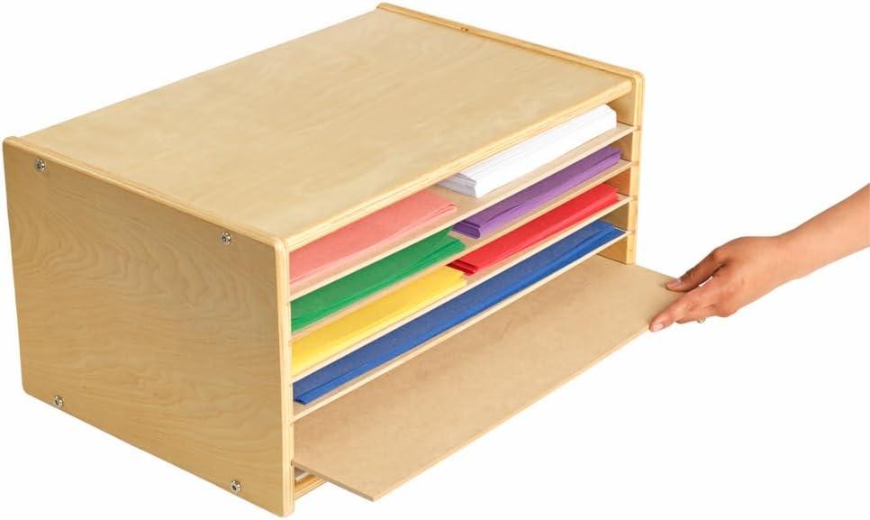 Colorations Wooden Organizer for Paper Storage