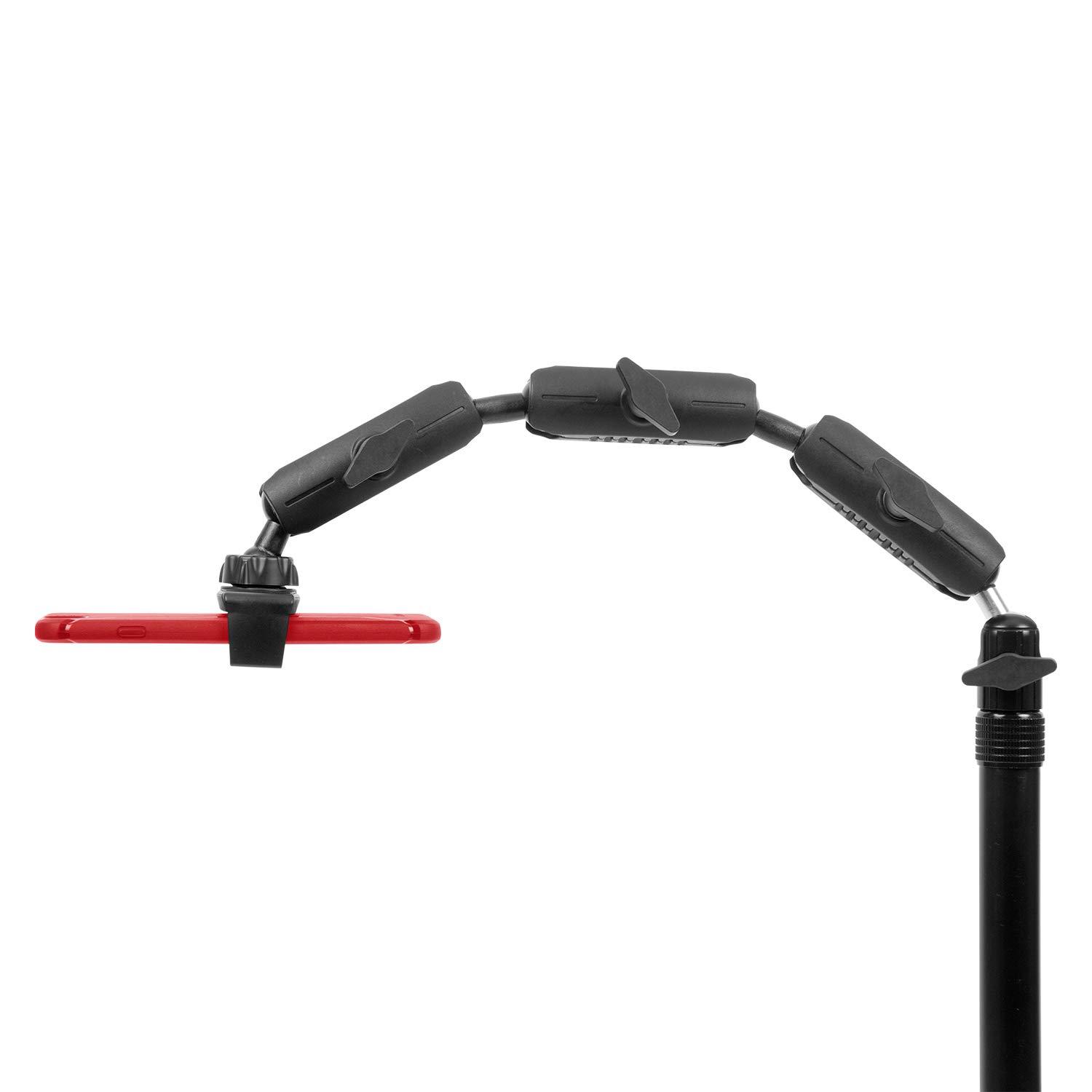 iBOLT Stream-Cast Stand Adjustable Overhead Phone Mount for Live Streaming Tutorial Videos and Photos. Great for Crafters, Bakers, Artists