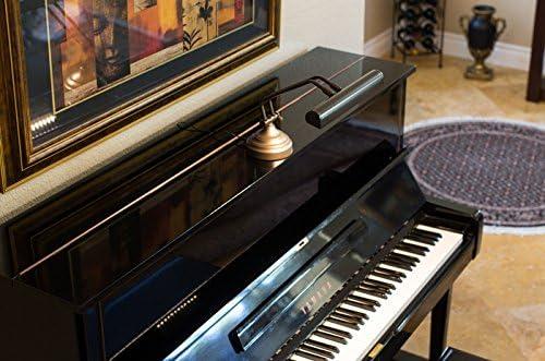 12" LED Upright Piano Light in Mahogany Bronze