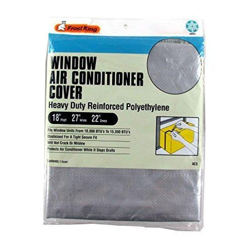 Thermwell Frost King AC3H Outside Window Air Conditioner Cover, 18 x 27 x 22-Inch, 18"X27"X22"X6 mil Fits from 10,000 to 15,000 BTU