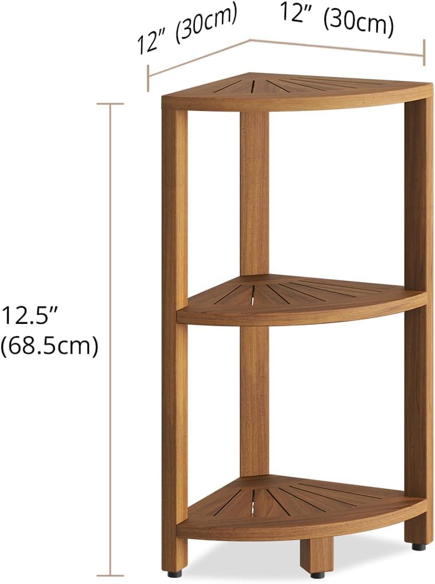 Kai Solid Wood Freestanding Bathroom Shelves