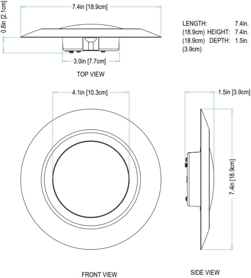 Trans Globe Lighting Led-30021-1 Vanowen 1 Light 7-1/2" Wide Integrated Led Outdoor Flush