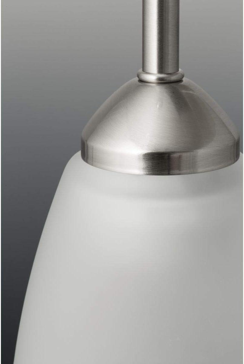 Progress Lighting Gather Collection 4-Light Bath Bracket, Brushed Nickel, Etched Glass Shades