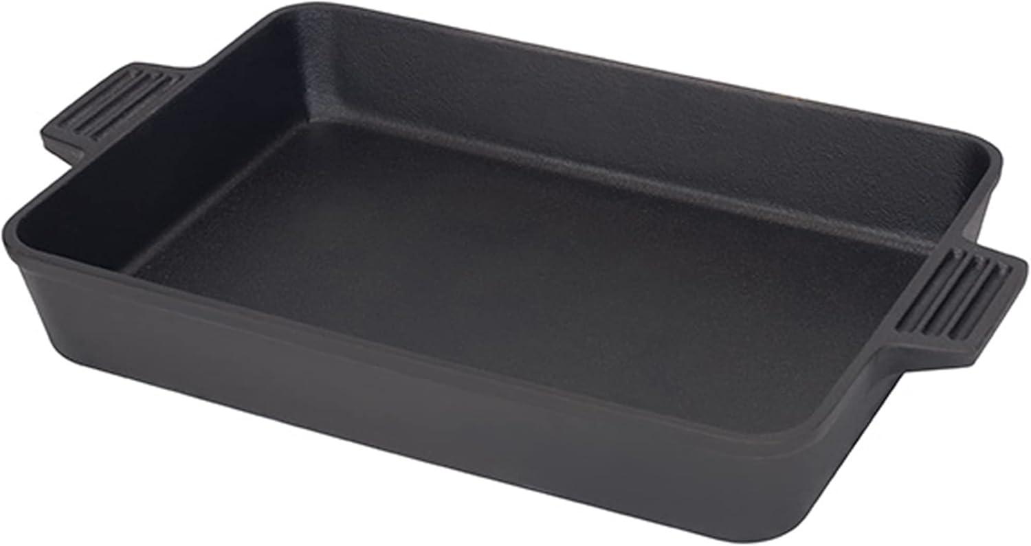 Bayou Classic Black Rectangular Cast Iron Cake Pan