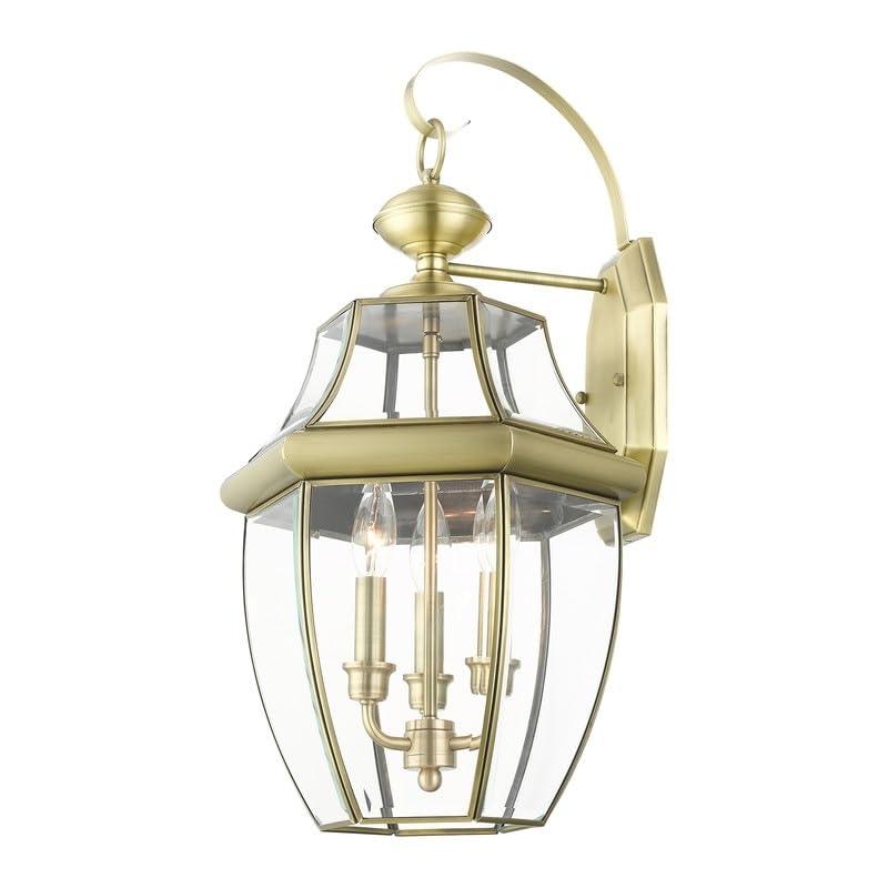 Livex Lighting Monterey 3 - Light Wall Light in  Antique Brass