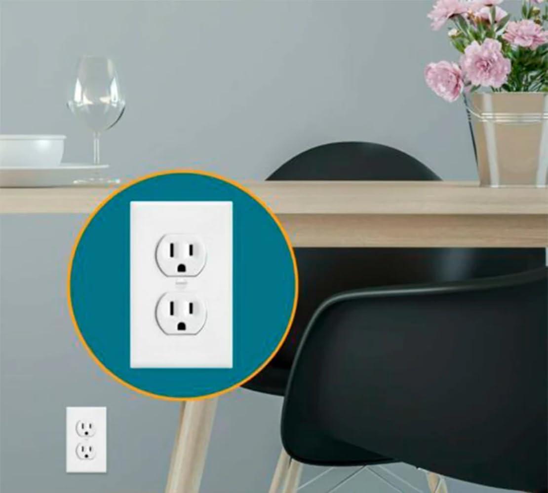 Outlet Cover Duplex Wall Plate LED Night Light