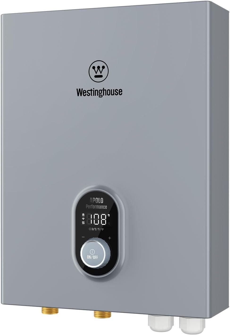 Westinghouse Apolo Performance 27 kW 6.3 GPM 240-Volt Smart WiFi Control Tankless Electric Water Heater