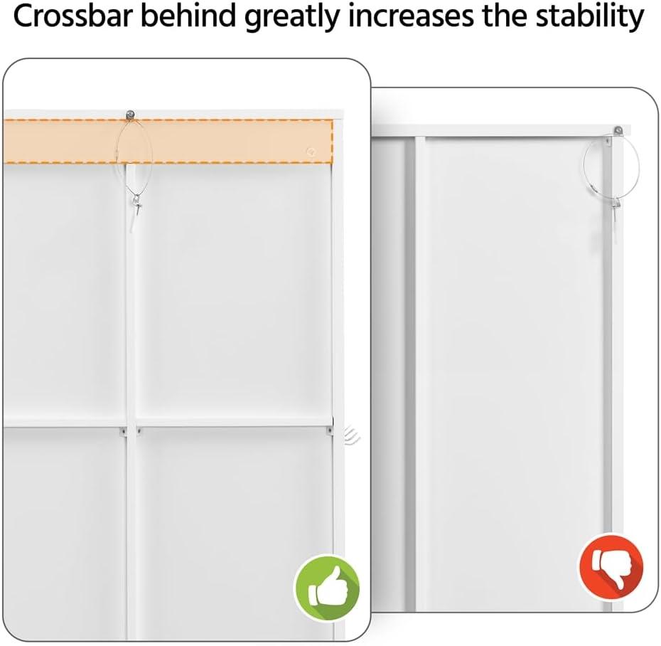 Yaheetech 42" Bathroom Storage Cabinet Floor Cabinet with 3 Drawers, White