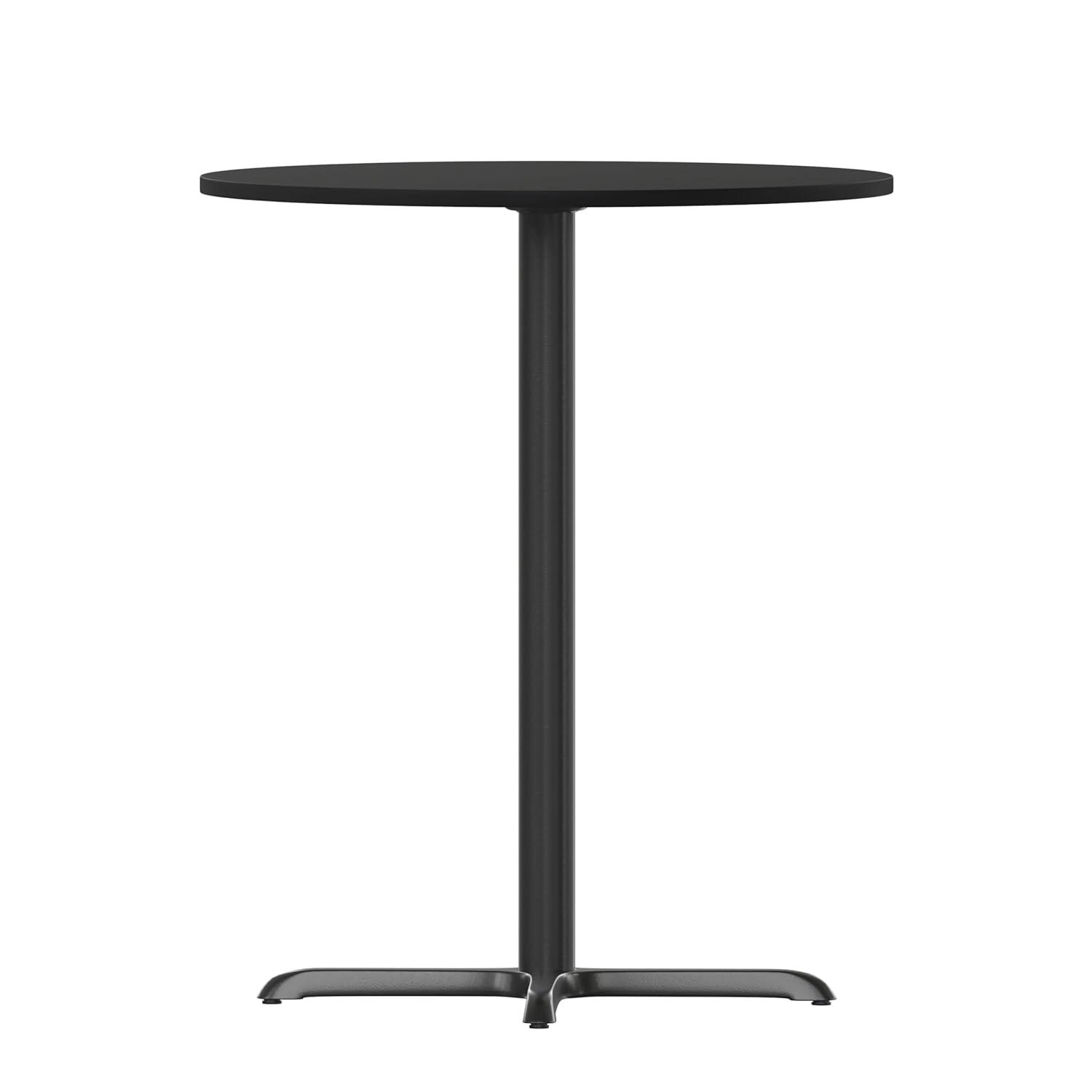 Flash Furniture Carrus Round Laminate Table Top with Height Table Base