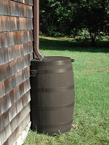 RTS Companies RTS Home Accents 50 Gallon Flat Back Rain Barrel