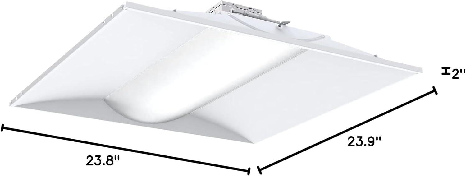 Lithonia Lighting LED Recessed Troffer,2 ft x2 ft Size,45W STAKS 2X2 ALO3 SWW7