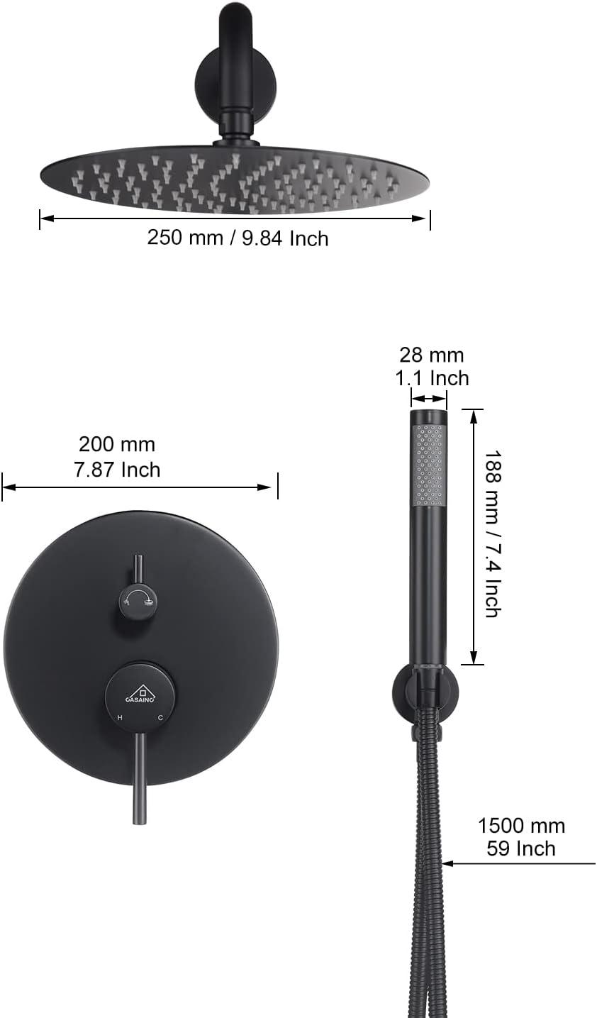 PureEssence Pressure-Balanced (Temperature And Volume) All-In-One Kit with Rough in-Valve