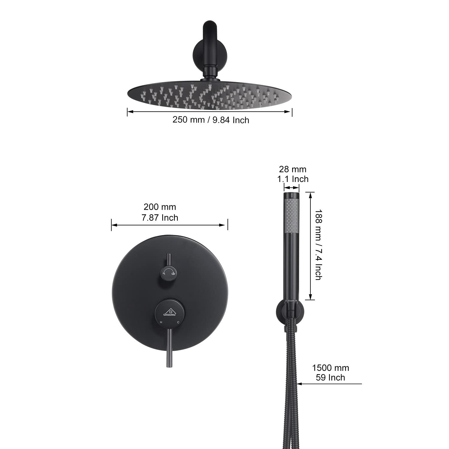 PureEssence Pressure-Balanced (Temperature And Volume) All-In-One Kit with Rough in-Valve